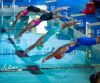 海南琼海：中小学生奋“泳”竞技