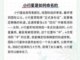 每日一闻 | 小行星是如何命名的