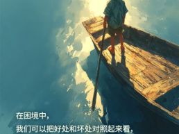 每日一句丨我们可以把好处和坏处对照起来看