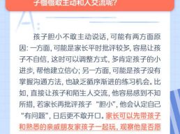 每日一题丨孩子胆小不敢主动说话怎么办？