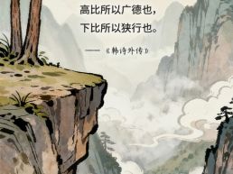 每日一句丨高比所以广德也，下比所以狭行也