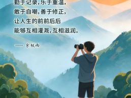 每日一句丨珍视自己的每一步脚印