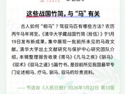 每日一闻丨这些战国竹简，与“马”有关
