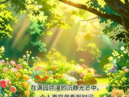 每日一句丨在满园弥漫的沉静光芒中