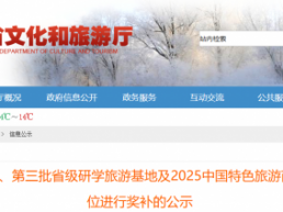 速看｜省文化和旅游厅发布公示省级研学基地奖补的名单