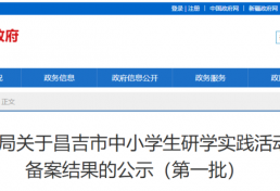 市教育局关于昌吉市中小学生研学实践活动承接机构备案结果的公示（第一批）