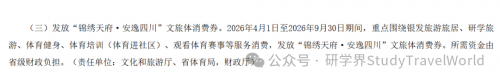 5000 万文旅体消费券来了！四川研学旅游可直接领券