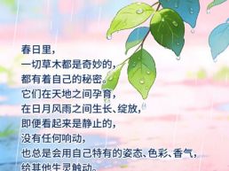 每日一句丨春日里一切草木都是奇妙的