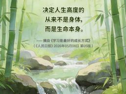 每日一句丨决定人生高度的是生命本身