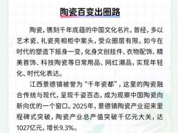每日一闻丨陶瓷百变出圈路