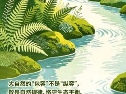 每日一句丨敬畏自然规律、恪守生态平衡