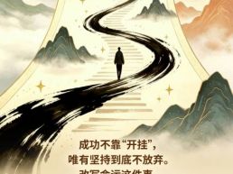 每日一句丨成功不靠“开挂”，唯有坚持到底不放弃