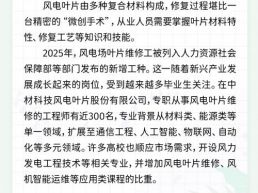 每日一闻丨在高空为风机做“微创手术”