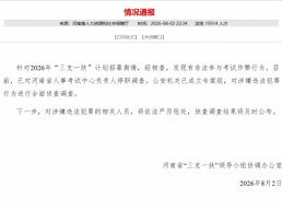 查实作弊！河南通报“三支一扶”事件核查结果