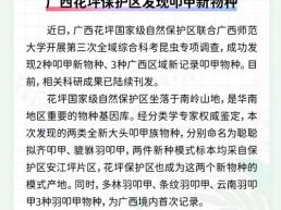 每日一闻丨广西花坪保护区发现叩甲新物种