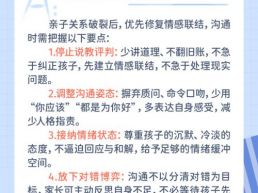 每日一题丨亲子关系破裂后，家长与孩子沟通时需要注意什么？