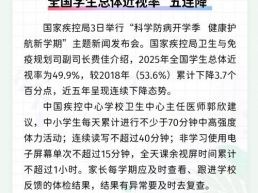 每日一闻丨全国学生总体近视率“五连降”